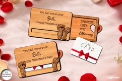 Dirty Valentine Card Holder Laser Cut | Glowforge | SVG Product Image 1