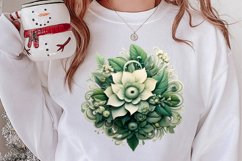 Cozy Green christmas Clipart Sublimation, Christmas PNG Product Image 2