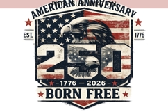 250th American Anniversary PNG | 17762026 Patriotic Eagle Product Image 3