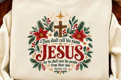4 Christian Christmas PNG Designs, 4 Bible Verse Christmas P Product Image 2
