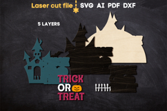 Trick or Treat Halloween SVG laser cut file for Glowforge Product Image 3