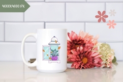 Hand Drawn Lamp Illustration, Garden Lamp Sublimation Product Image 2