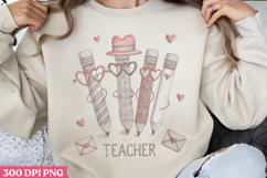Teacher PNG, Retro Teacher Sublimation PNG Product Image 1