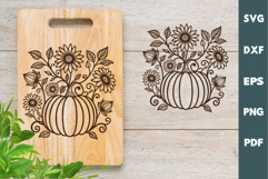 Pumpkin SVG, Fall, Cutting board, Laser cut, Cricut svg Product Image 3