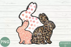Girl Easter PNG | Leopard Easter PNG | Kids Sublimation Product Image 2