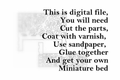 Upgrade set: monstera headboard and footboard for bed digita Product Image 2