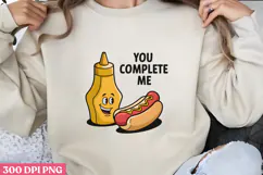 You Complete me PNG, Valentine Sublimation PNG Product Image 1
