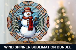 Snowman Stained Glass Wind Spinner - Snowman Wind Spinner Product Image 3