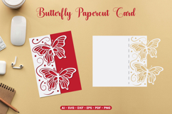 Butterfly Papercut Card SVG Product Image 1