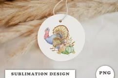 Watercolor Thanksgiving sublimation png Product Image 2