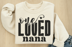One loved nana SVG Product Image 2