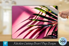 Blurred Shadow from Palm Leaves Cutting Board PNG Design Product Image 1