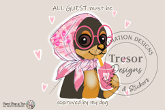 Cute Chihuahua Dog PNG Pink Scarf Funny Pet Lover Design Product Image 1