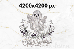 Stay Spooky PNG, Rhinestone Ghost Halloween Sublimation Product Image 2