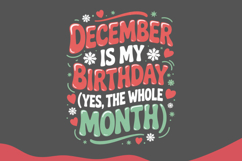 December birthday Christmas Winter Product Image 2