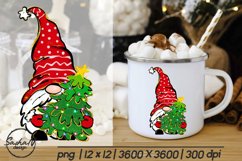 Christmas gnome png, Christmas sublimation design Product Image 1