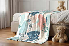 Child bedding blanket mockup Product Image 3