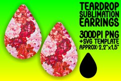 Blossom Pattern Dangle Earrings Product Image 1