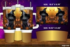 Halloween Cats Tumbler Wrap Bundle | 40 Oz | Sublimation Product Image 3