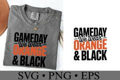 Game Day We Wear Brown &amp; Black Svg | Sport Svg | Shirt Svg Product Image 2