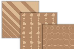 Coffee and latte colors digital papers Product Image 2