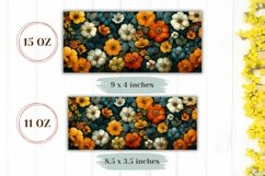 Floral Mug Wrap Design, Flowers Mug Template, Floral Print Product Image 2