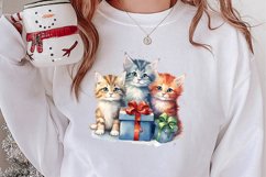 Cat Christmas Cat Art for Holiday Clipart Product Image 2