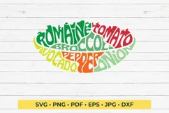 Salad bowl SVG cut file in a bowl shape Product Image 1