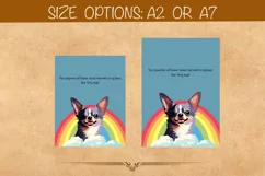 Chihuahua Memorial Card, Chihuahua pet loss card Product Image 5