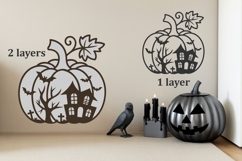 Pumpkin Halloween svg Laser Cut Sign Product Image 4