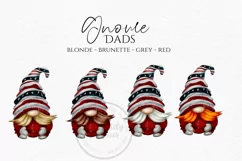 Patriotic Gnomes With Baby | Watercolor PNG Clipart Product Image 6