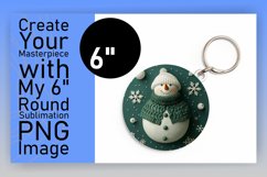 Festive Snowman Round Design 3D Product Image 1