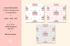 Valentine Bookish Seamless Pattern, Book Lover Background Product Image 2