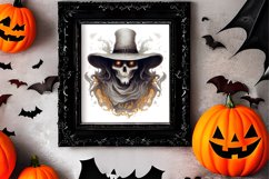 Cowboy Ghost Sublimation Clipart, Watercolor Clipart Product Image 2