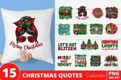 Christmas Quotes Sublimation | 300 DPI | PNG Product Image 1