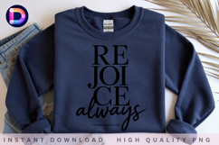 Rejoice Always 1 Thessalonians 5:16 Christian Bible Verse Product Image 3