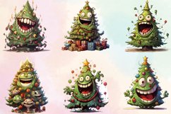 Funny Christmas Tree Sublimation Clipart, Funny Christmas Product Image 3