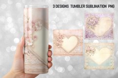 Valentine Heart Tumbler Wrap Sublimation|Skinny Tumbler Product Image 1