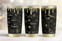 Tumbler laser svg|20oz Tumbler Honey Bee Kindness wrap Product Image 2