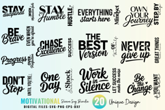 Motivational Sleeve SVG Designs, Positive quotes Sleeve SVG Product Image 2