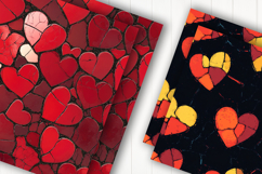 Mosaic Heart Digital Paper Product Image 2