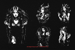 10 Bundle Dark Art Witch Sorcery Spell Girl Occult Mystic Product Image 3