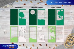 3D Deer in the Night Forest, Continuous Layered Papercut Product Image 2