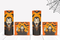 Cartoon Vampire Tumbler Sublimation, Halloween Bats Tumbler Product Image 2