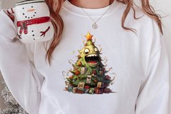 Funny Christmas Tree Sublimation Clipart, Christmas PNG Product Image 2