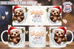 Christmas Mug Wrap Sublimation Funny Quote 3D Wall Animal Product Image 1