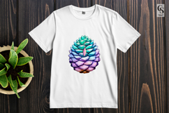 Colorful Pine Cone clipart sublimation png Product Image 2