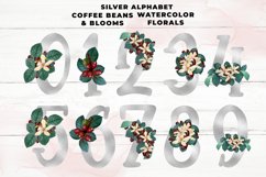 Silver Coffee Floral Alphabet Product Image 3