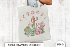 Cactus moon sublimation designs downloads Product Image 2
