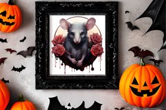 Gothic Halloween Watercolor Clipart PNG, Halloween PNG Product Image 2